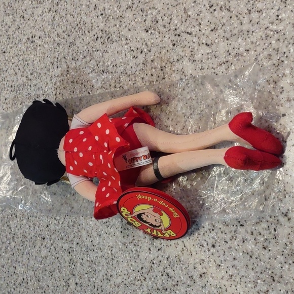 Betty Boop Birthday Betty 1999 Vintage Plush Doll By Kelly Toys - Picture 6 of 9